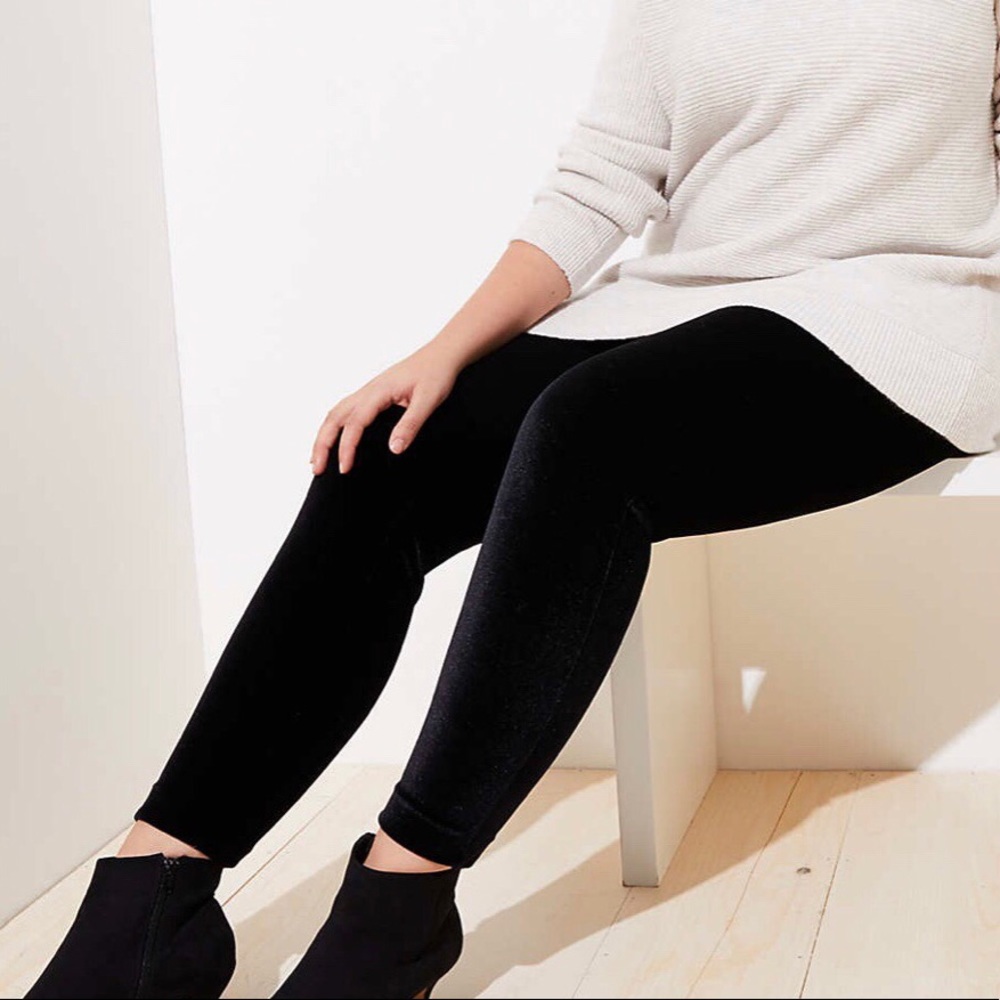 LOFT PLUS VELVET LEGGINGS SIZE 24 🔴